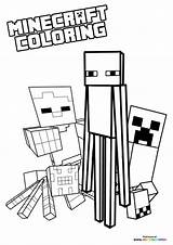 Minecraft coloring Pages For Kids  Free And Easy print Or Download sketch template