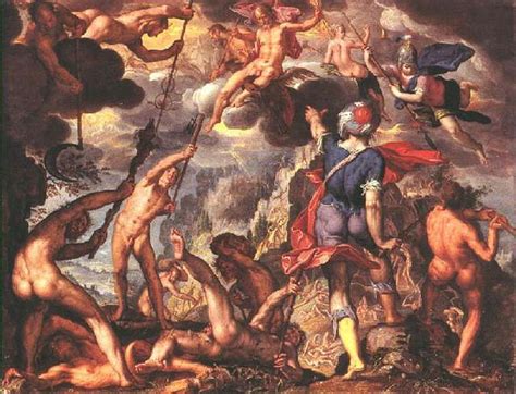 Joachim Wtewael - The Battle Between the Gods and the Titans - WGA25902 - PICRYL - Public Domain ...