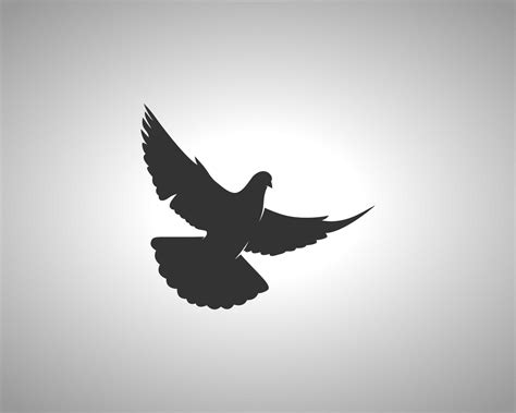 Pigeon Vector Silhouette 21069565 Vector Art at Vecteezy