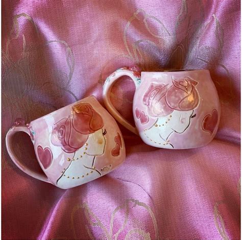 Handmade Ceramics Pink Mugs - Etsy