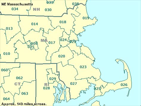 3 Digit Zip Code Map Massachusetts