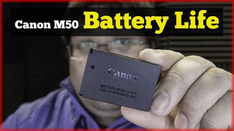 Canon M50 Battery Life - YouTube