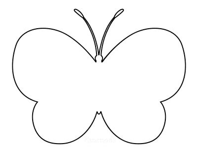 Butterfly Template For Coloring