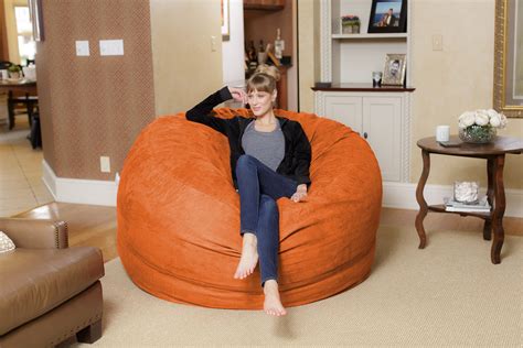 Chill Sack Bean Bag Chair, Memory Foam Lounger with Microsuede Cover ...