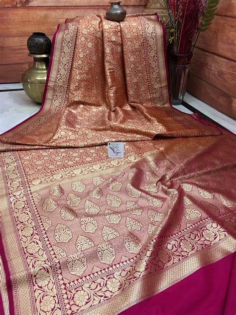 Classic Jamawar Saree and the fabric has its roots in Kashmir and debts back to the rich ...