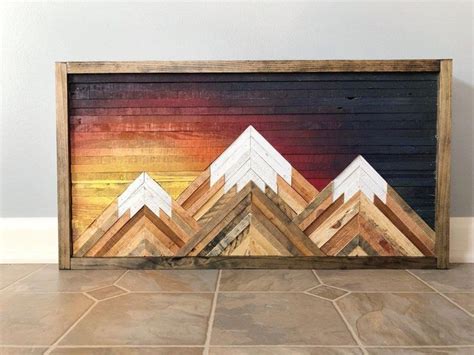 x Reclaimed Wood Wall Decor, Wood Wall Art Decor, Boho Wall Art, Diy ...