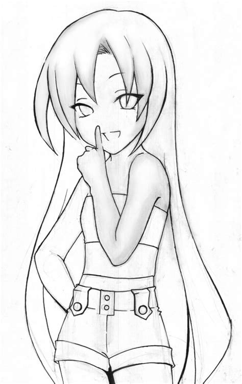 Easy Anime Drawing at GetDrawings | Free download