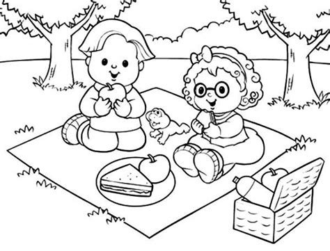 Picnic Table Coloring Page at GetDrawings | Free download