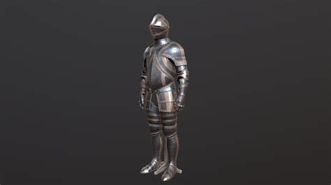 Medieval steel plate armour. - 3D model by PaulCarstens [e778b2c] - Sketchfab