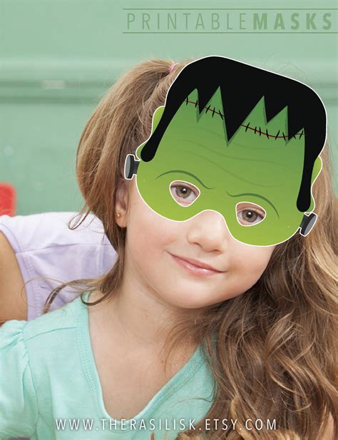 Halloween Mask, Frankenstein Printable Mask, Monster Mask, Party Mask ...