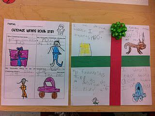 Writing activity using a gift image graphic organizer | Christmas writing, Four square writing ...