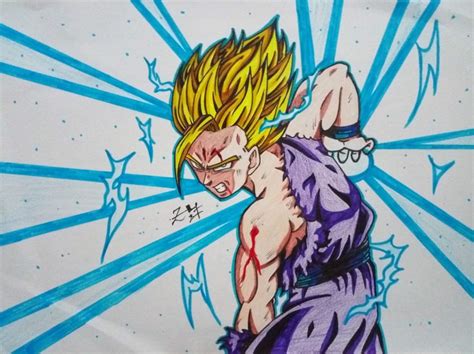 Drawing Gohan One Handed Kamehameha | DragonBallZ Amino