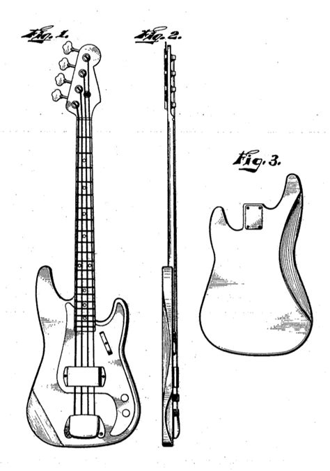 Archivo:Fender Precision Bass patent sketch.jpg - Wikipedia, la ...