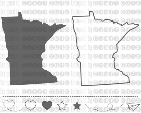 MINNESOTA Svg, State Svg Files, Minnesota Vector, United States Svg ...