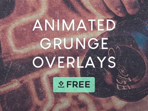 5 FREE Animated Grunge Overlays (4K Loops) by Liam McKay on Dribbble