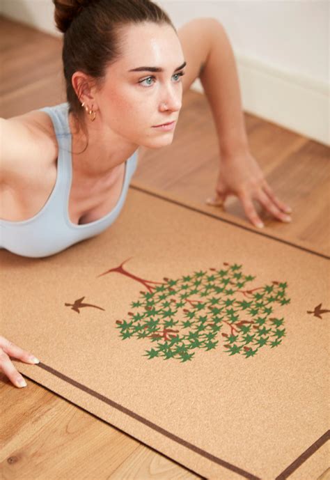 The Happy Tree Cork Yoga Mat – Kedgeree Design