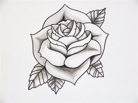 Rose Drawing Outline at GetDrawings | Free download