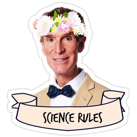 "Bill Nye Science Rules" Stickers by dragon-s | Redbubble