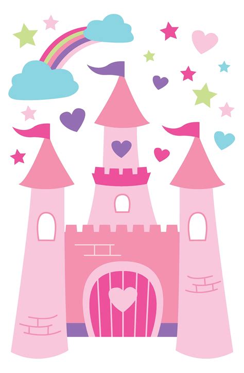 Wall Stickers - Princess Castle | Princess castle, Wall stickers ...