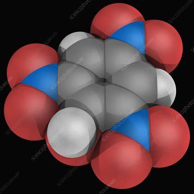 Picric acid molecule - Stock Image - F004/8672 - Science Photo Library