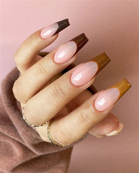 Brown French Tip Nails: A Trending Nail Style For 2023