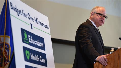 Tim Walz MN budget proposal increases education spending, gas tax