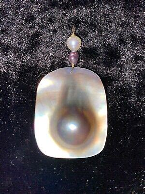 mabe pearl pendant necklace Vintage | eBay