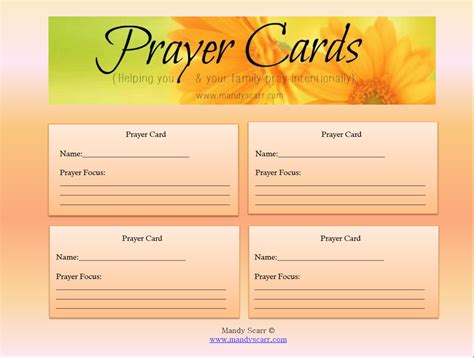 Free Printable Prayer Request Cards - Printable Word Searches