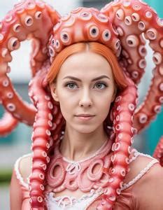 Woman Octopus Costume. Face Swap. Insert Your Face ID:1027764