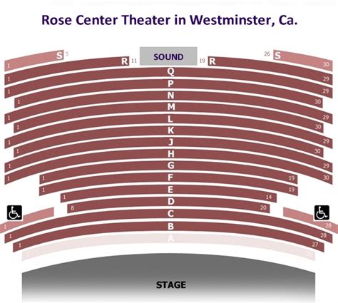 Rose Theater Seating Chart