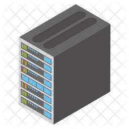 Data Server Icon - Download in Isometric Style