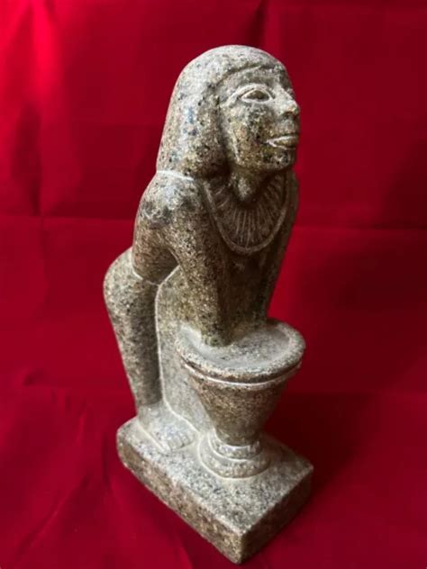 RARE ANCIENT EGYPTIAN Antiquities Statue of a Pharaonic Woman Making ...