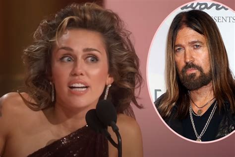 Miley Cyrus Very Obviously Snubs Dad Billy Ray In Grammys Acceptance Speech - Still Feuding ...