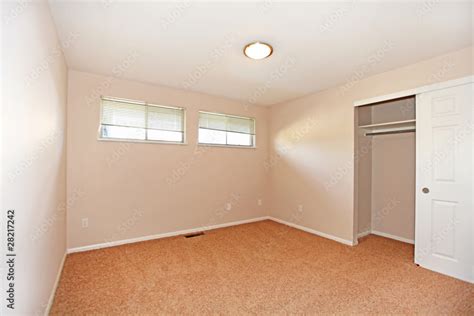 Empty bedroom, small room Stock Photo | Adobe Stock