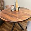 Round Dining Table Dining Table, Round Table, Tropical Hardwood, Modern Table, Wood Table, Round ...