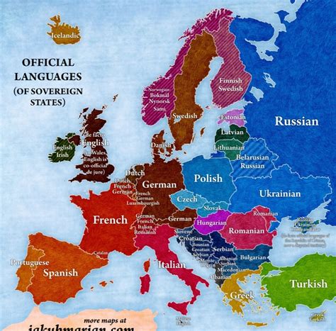 Official languages in europe : r/MapPorn