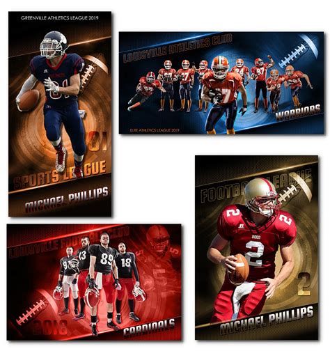 Football Banners ELITE - $19.50 : ARC4Studio | Photoshop Templates for ...