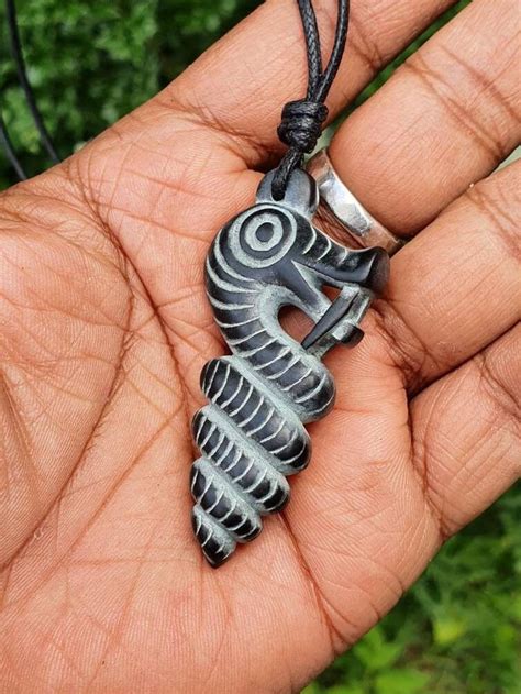 Nyami Nyami Pendant River Dragon Necklace Zambeziriver God Symbol of Protection Hand Carved ...