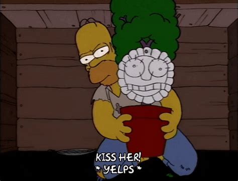 Homer Simpson Kiss GIF - Find & Share on GIPHY