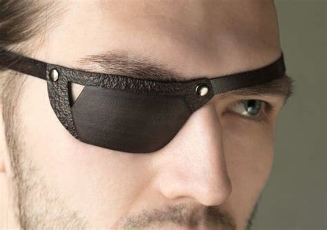 Leather eye patch | Eyepatch, Black and brown, Mens eye glasses