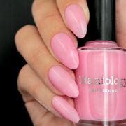 Bubble Gum Swirl Sheer Pink Nail Polish | Maniology