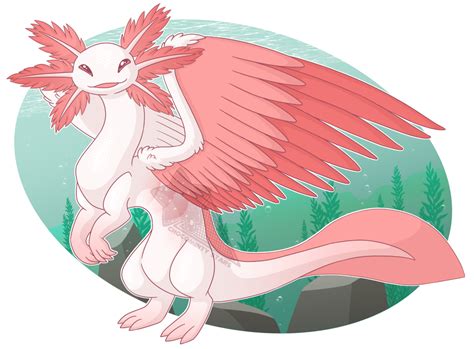 Been a while since I showed my face around here, so have an axolotl dragon I drew. It's a river ...