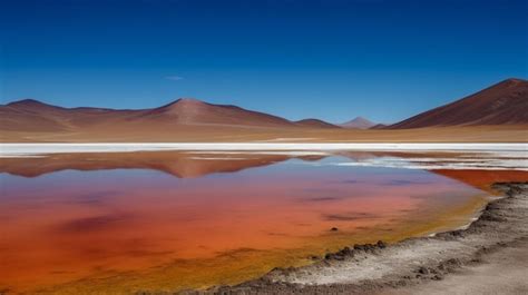 Premium AI Image | A lake in the atacama desert