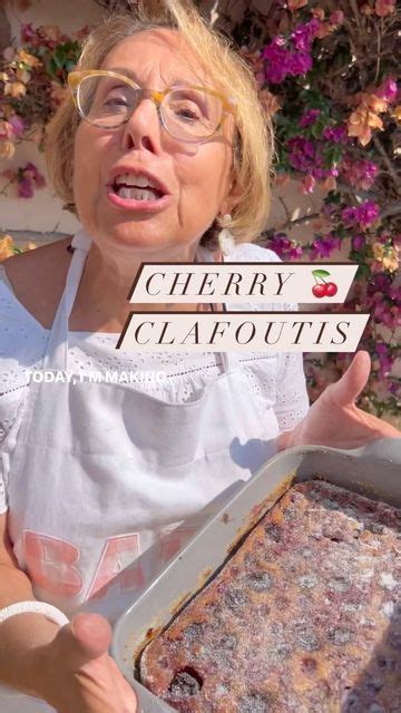 Babs on Instagram: "A recipe inspired by Julia Child’s Cherry 🍒 Clafoutis . One of my favorite ...