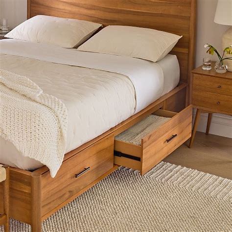 Mid-Century Storage Bed | West Elm