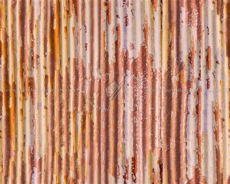 Iron corrugated dirt rusty metal texture seamless 09989