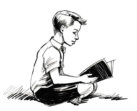 Boy reading a book – Stephen Robert Kuta