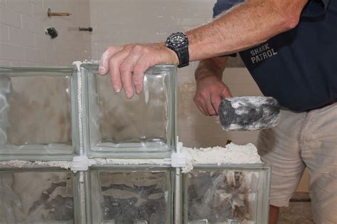 Installing a Glass Block Wall | JLC Online http://fw.to/M4xsboN | Glass blocks wall, Glass ...