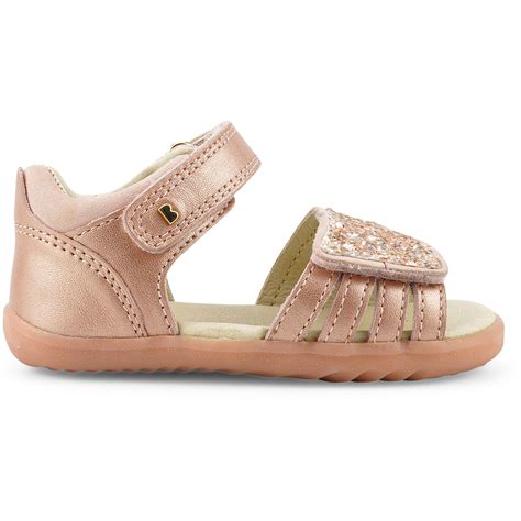 Bobux Step Up Gem Sandal - Rose Gold Sparkle - FOOTWEAR-Sandals ...