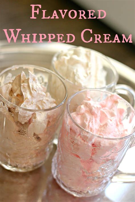 Flavored Whipped Cream Recipes - Clever Housewife